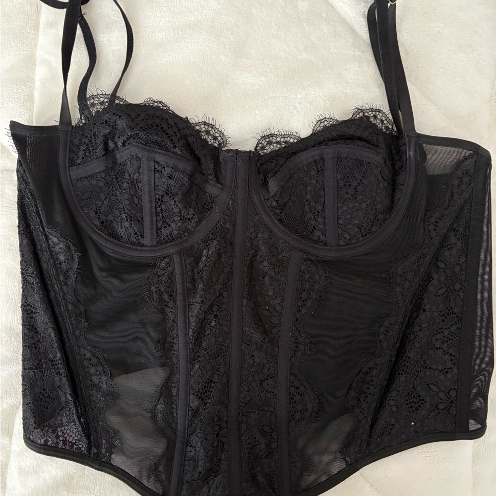 Black Lace Corset